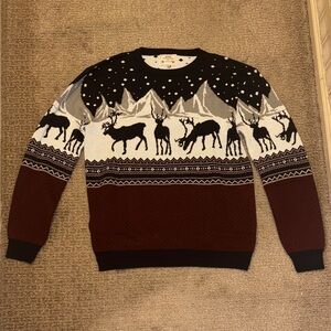 Daisys Boutique Men's Reindeer Crewneck Sweater